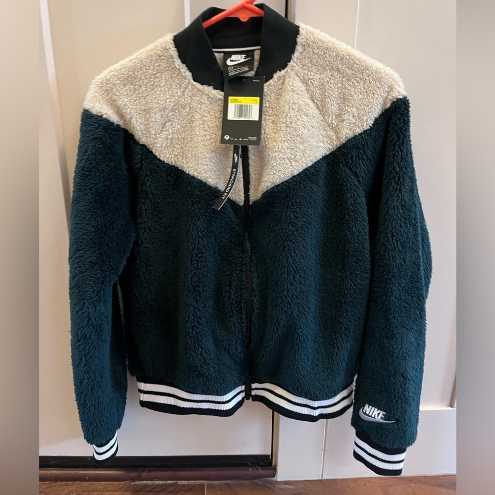 Nike Green/White zip up
